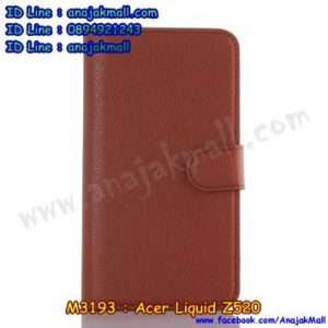 M3193-06 เคสฝาพับ Acer Liquid Z520 สีน้ำตาล