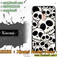 M3232-09 เคสแข็ง Xiaomi Redmi Note 4 ลาย Skull II