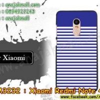 M3232-13 เคสแข็ง Xiaomi Redmi Note 4 ลาย Blue