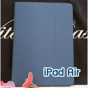 Mi45-03 เคสหนัง iPad Air สีน้ำเงิน