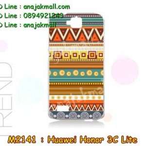 M2141-38 เคสแข็ง Huawei Honor 3C Lite ลาย Graphic II
