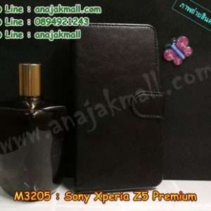 M3205-02 เคสฝาพับไดอารี่ Sony Xperia Z5 Premium สีดำ