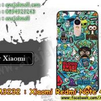 M3232-17 เคสแข็ง Xiaomi Redmi Note 4 ลาย Blood Vector