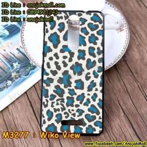 M3277-01 เคสยาง Wiko View ลาย Leopard Wh