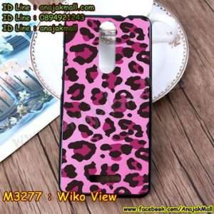 M3277-03 เคสยาง Wiko View ลาย Leopard PK