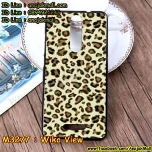 M3277-04 เคสยาง Wiko View ลาย Leopard YW