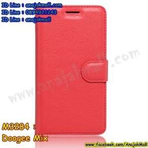 M3284-06 เคสฝาพับ Doogee Mix สีแดง