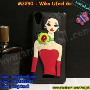 M3290-02 เคสยางติดตัวการ์ตูน Wiko Ufeel Go ลาย Una