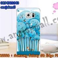 M2226-25 เคสยาง Samsung Galaxy S6 Edge Plus ลาย Blue Tree