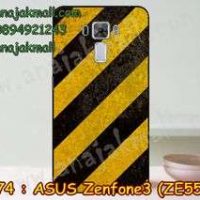 M2974-23 เคสแข็ง Asus Zenfone 3 – ZE552KL ลาย Black-Yellow