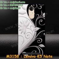 M3158-15 เคสแข็งดำ Lenovo K5 Note ลาย Black 02