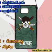 M3306-01 เคสแข็งดำ Samsung Galaxy Alpha ลาย Onepiece21