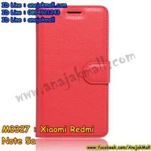 M3327-06 เคสฝาพับ Xiaomi Redmi Note 5a สีแดง