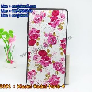 M3391-01 เคสยาง Xiaomi Redmi Note 4 ลาย Flower X01