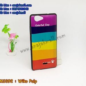 M3392-01 เคสยาง Wiko Pulp ลาย Colorfull Day