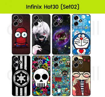 M6534-S02 เคส infinix hot30 ยางนิ่ม ลายการ์ตูน Set02 (เลือกลาย)