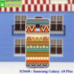 M3688-21 เคสยาง Samsung Galaxy A8 Plus 2018 ลาย Graphic II