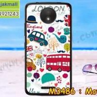 M3486-01 เคสแข็ง Moto C ลาย London