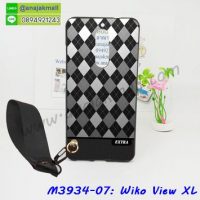 M3934-07 เคสยาง Wiko View XL ลาย Extra พร้อมสายคล้องมือ