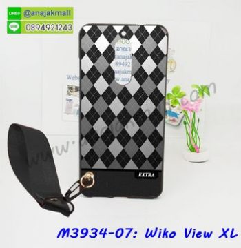 M3934-07 เคสยาง Wiko View XL ลาย Extra พร้อมสายคล้องมือ