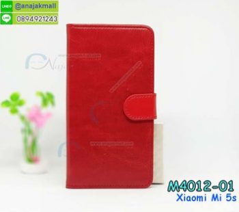 M4012-01 เคสฝาพับไดอารี่ Xiaomi Mi5s สีแดง