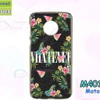 M4016-04 เคสยาง Moto G6 Plus ลาย Flower X01