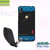 M4045-13 เคสยาง Wiko View Max ลาย Blue Luxury พร้อมสายคล้องมือ