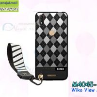 M4045-15 เคสยาง Wiko View Max ลาย Extra พร้อมสายคล้องมือ