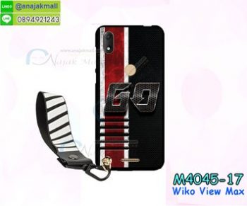 M4045-17 เคสยาง Wiko View Max ลาย BX07 พร้อมสายคล้องมือ