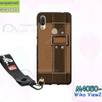 M4050-12 เคสยาง Wiko View2 Pro ลาย BX01 พร้อมสายคล้องมือ