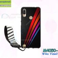 M4050-15 เคสยาง Wiko View2 Pro ลาย BX05 พร้อมสายคล้องมือ