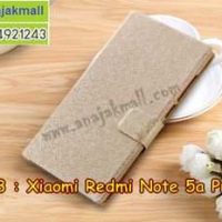 M3413-02 เคสฝาพับ Xiaomi Redmi Note5a Prime สีทอง