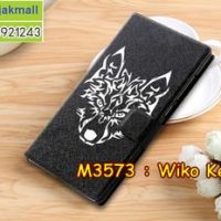 M3573-06 เคสฝาพับ Wiko Kenny ลาย Wolf II