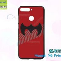 M4030-02 เคสยาง Huawei Y6 Prime 2018 ลาย Bat One