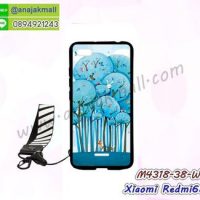 M4318-38-W เคสยาง Xiaomi Redmi6a ลาย Blue Tree พร้อมสายคล้อง