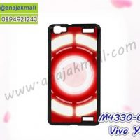M4330-02 เคสแข็งดำ Vivo Y37 ลาย Circle X01