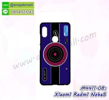 M4411-08 เคสแข็งดำ Xiaomi Redmi Note5 ลาย Blue Camera