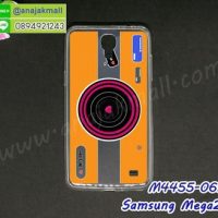 M4455-06 เคสยางบาง Samsung Mega2 ลาย Orange Camera