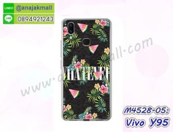 M4528-05 เคส PC คลุมรอบ Vivo Y95 ลาย Flower X01