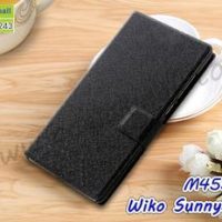 M4552-01 เคสฝาพับ Wiko Sunny3 Plus สีดำ