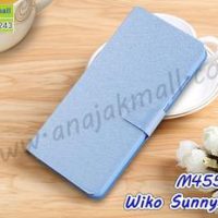 M4552-03 เคสฝาพับ Wiko Sunny3 Plus สีฟ้า