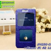 M4286-05 เคสโชว์เบอร์ Xiaomi Mi A2 Lite สีน้ำเงิน