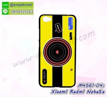 M4561-04 เคสแข็งดำ Xiaomi Redmi Note5a ลาย Yellow Camera