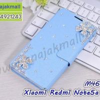 M4602-19 เคสฝาพับ Xiaomi Redmi Note5aPrime แต่งคริสตัลลาย Flower IV