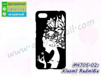 M4705-02 เคสแข็งดำ Xiaomi Redmi6a ลาย Women X111