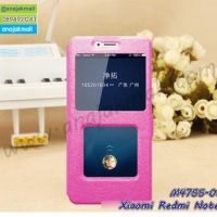 M4755-03 เคสโชว์เบอร์รับสาย Xiaomi Redmi Note7 สีชมพู