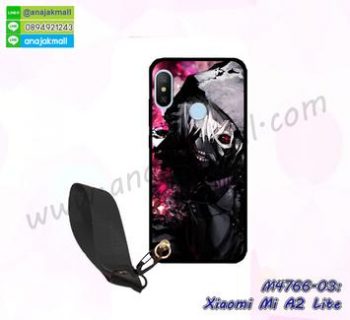 M4766-03 เคสยาง Xiaomi Mi A2 Lite ลาย BX11 พร้อมสายคล้องมือ
