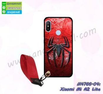 M4766-04 เคสยาง Xiaomi Mi A2 Lite ลาย Spider X11 พร้อมสายคล้องมือ