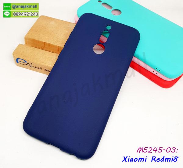 M5245-03 เคสยางนิ่ม Xiaomi Redmi8 สีน้ำเงิน กรอบยางเสี่ยวหมี่เรดหมี่8