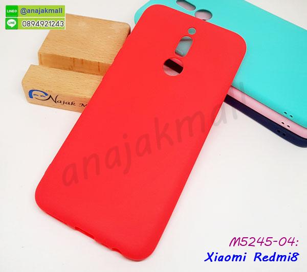 M5245-04 เคสยางนิ่ม Xiaomi Redmi8 สีแดง กรอบยางเสี่ยวหมี่เรดหมี่8